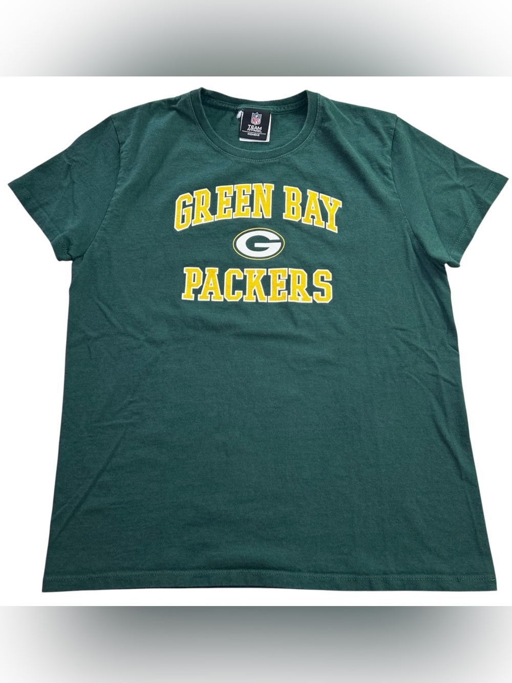 Green Bay Packers Women’s NFL Team Apparel Graphic Logo T-Shirt Green M